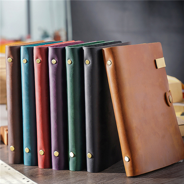 A5 Leather Retro Loose-Leaf Notebook 2