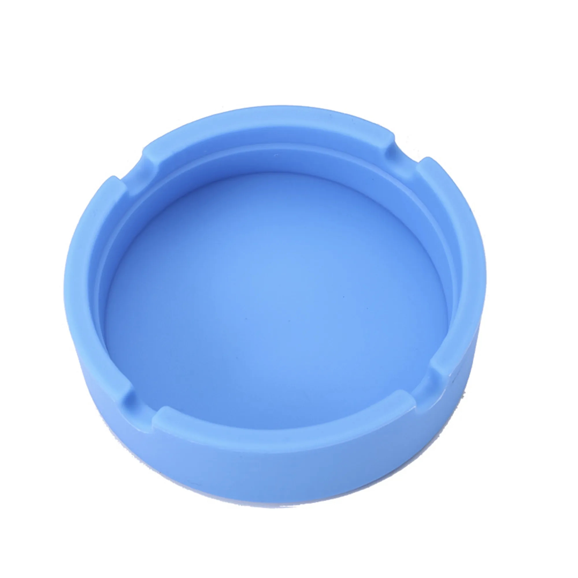 Reusable Silicone Gel Circular Ashtray 5