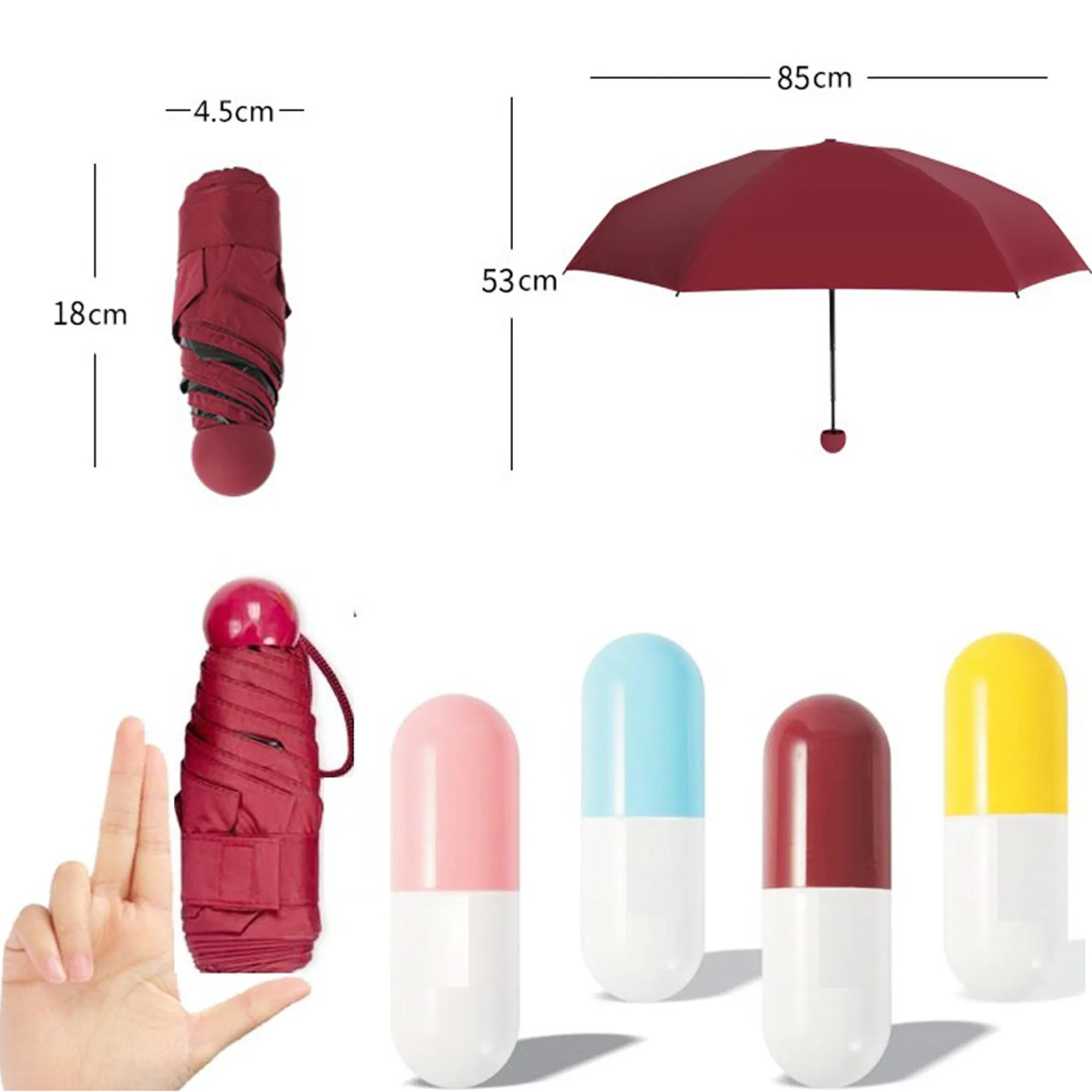 Mini Capsule Pocket Compact Umbrella 2