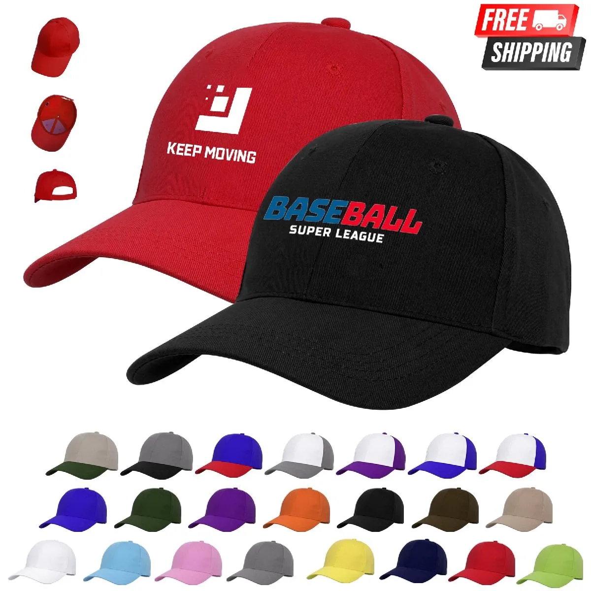 PREMIUM 6 PANEL STRUCTURED BASEBALL CAP 4