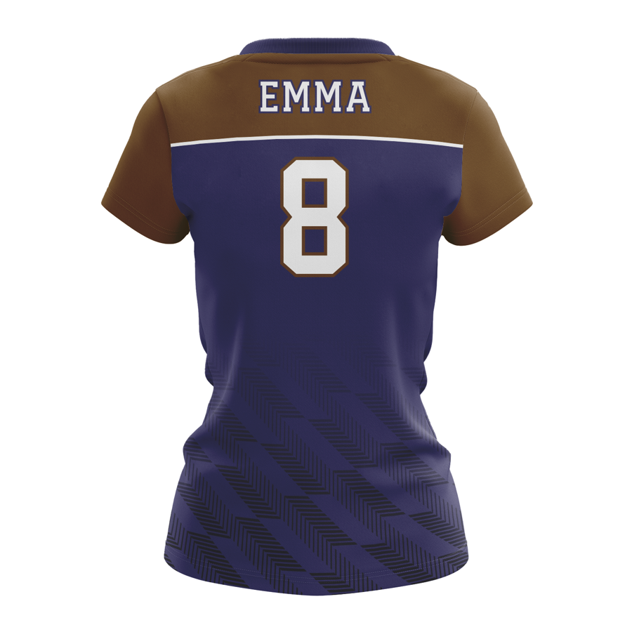 Women's Premium Sublimation Football Fanwear Jersey - Spandex with Mesh Siding 5