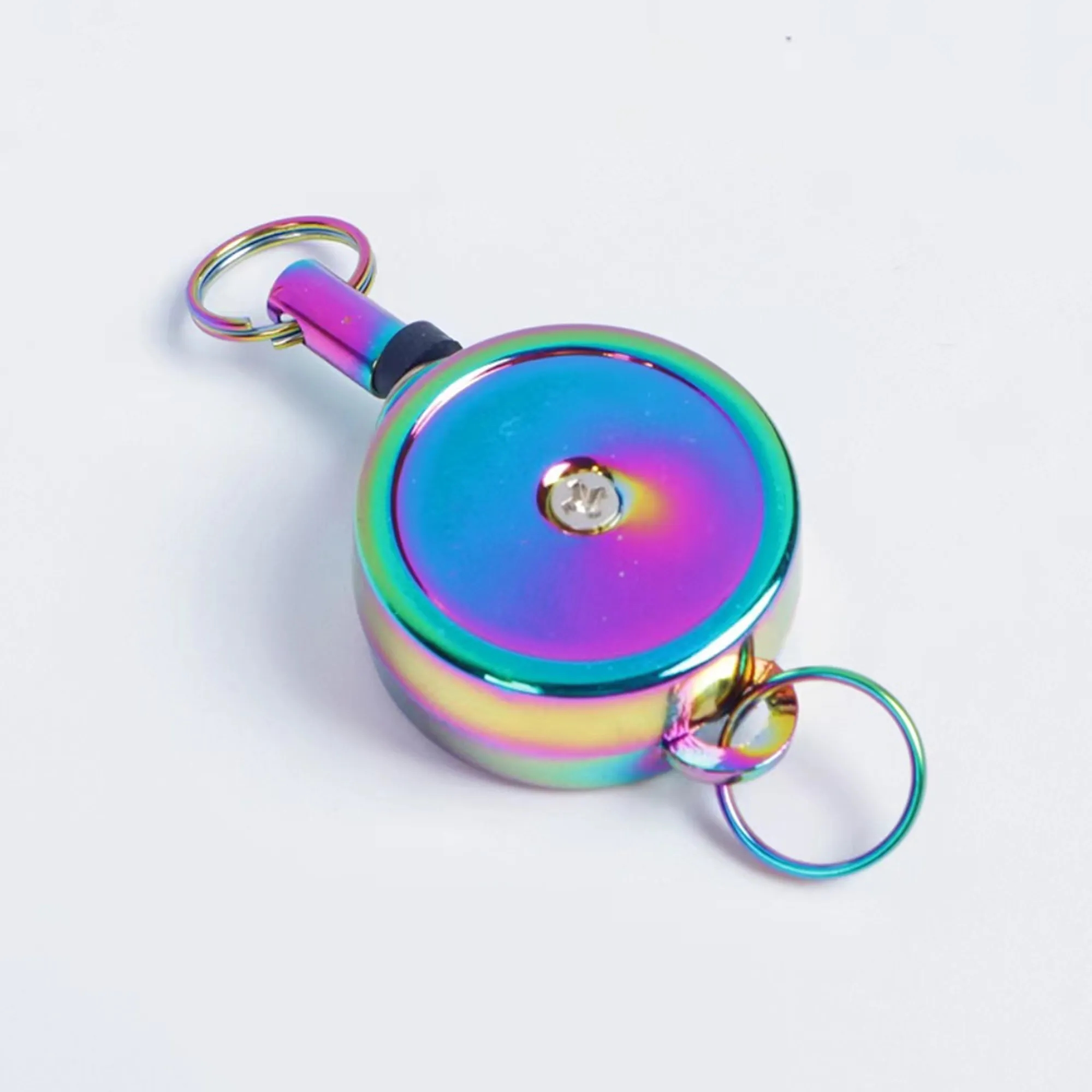 Pull Tab Keychain Hook Badge Holder for Luggage & Bags 4