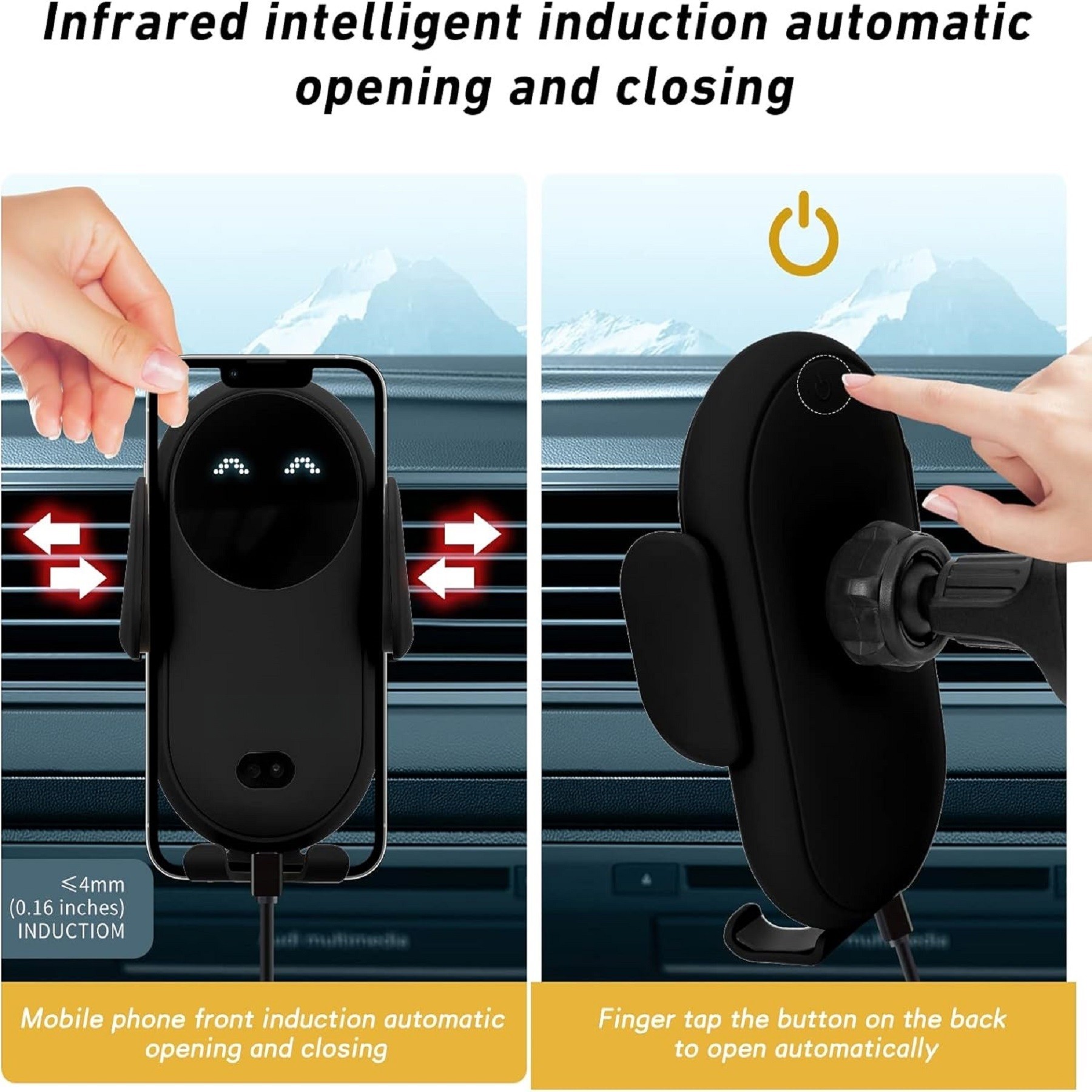 Wireless Car Charger Mount 1