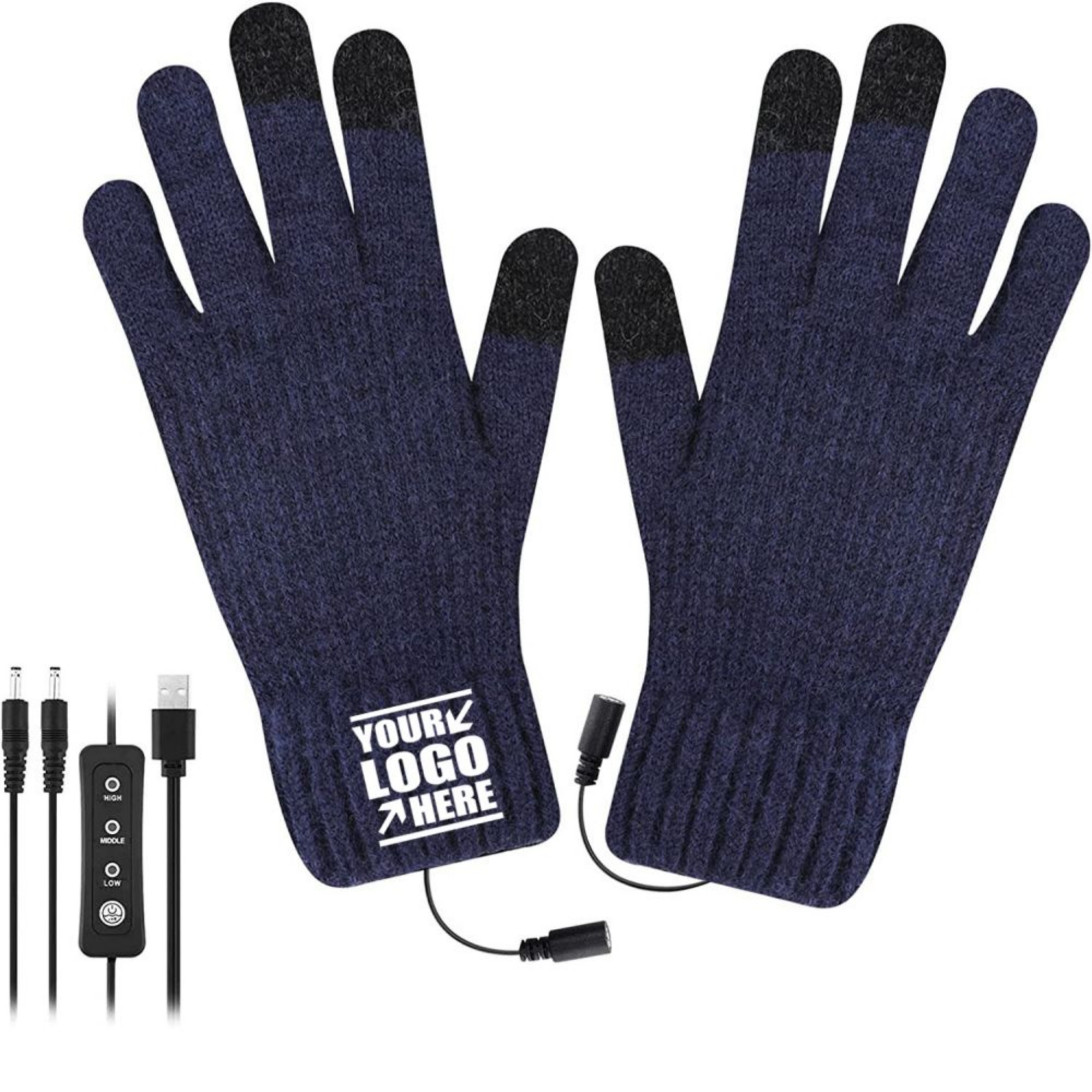 Knitted Woolen USB Hand Warmer Screentouch Gloves 2