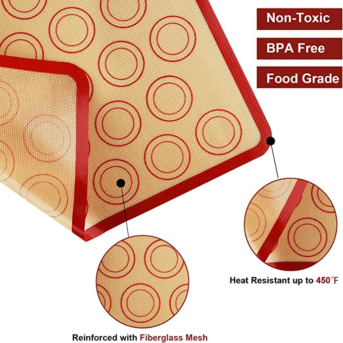 Non-Stick Reusable Silicone Baking Mats 14