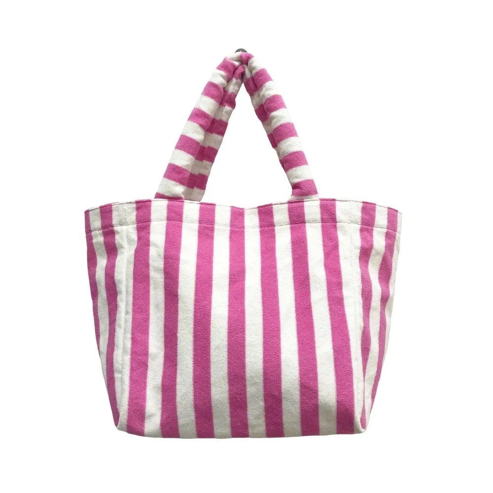 Custom Terry Tote Bag Large, custom tote bag with logo imprint 6
