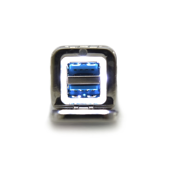 Dual Car USB Phone Charger - Metal 2