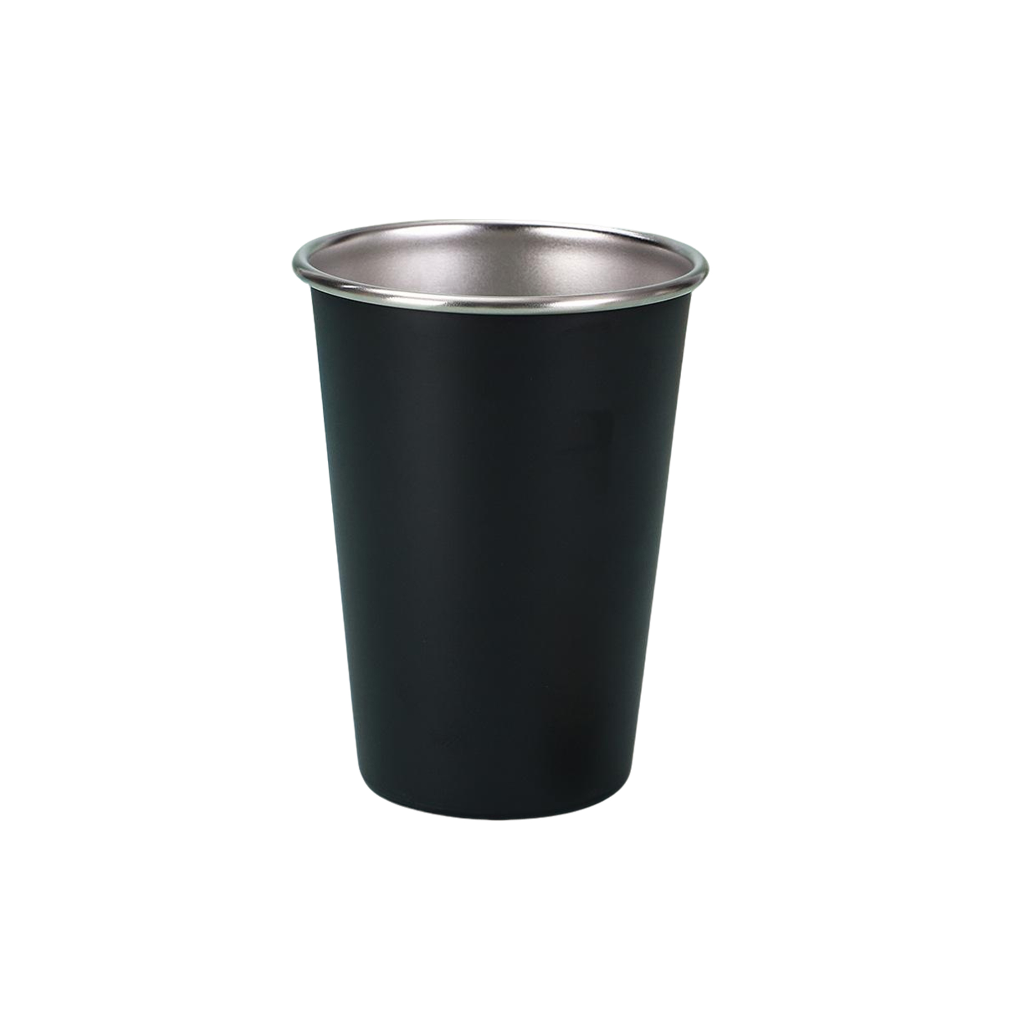 Black Stainless Steel Shatterproof Sixteen Ounce Pint Glass 4