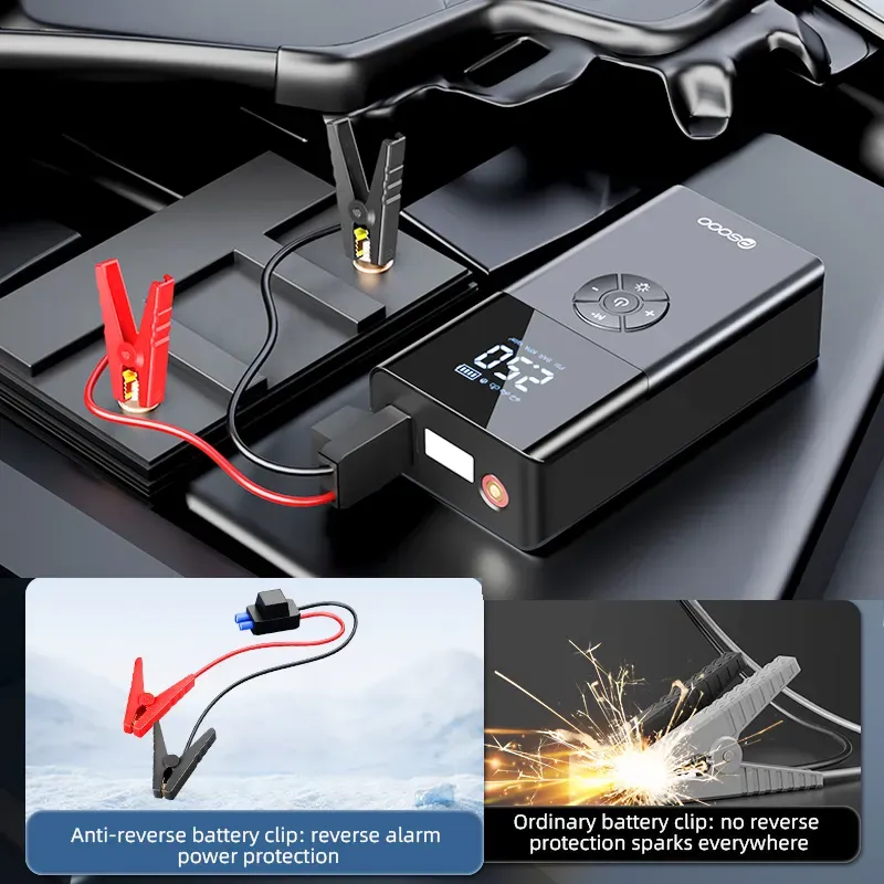 Portable Car Jump Starter with Air Compressor -Peak 1000A 3