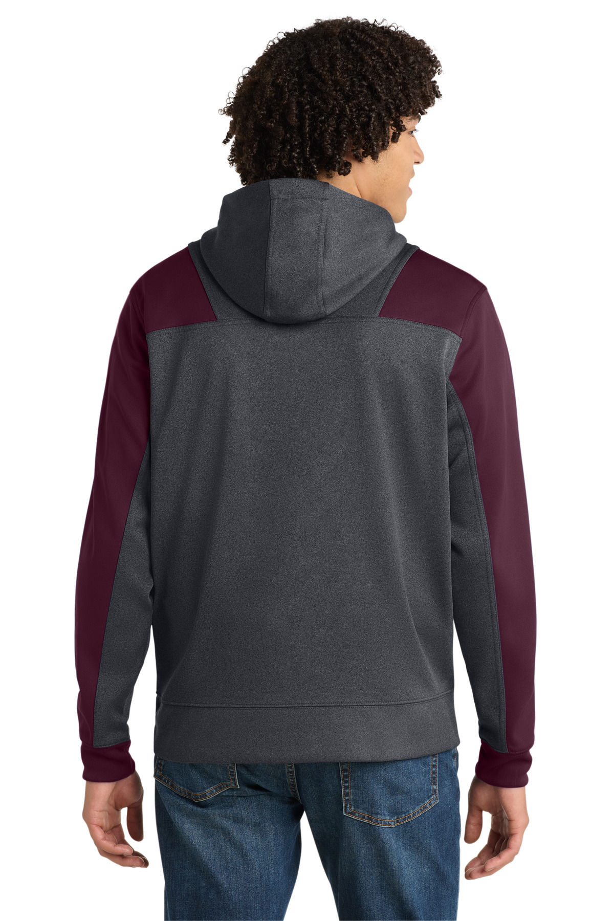 Sport-Tek Tech Fleece Colorblock 1/4-Zip Hooded Sweatshirt. ST249, custom hoodie or sweatshirt with logo imprint 20