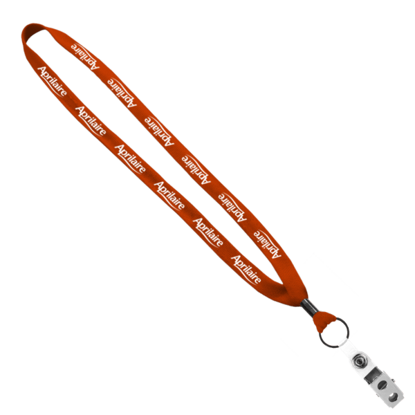 5/8" Polyester Shoelace Lanyard with Metal Crimp & Split-Ring 53