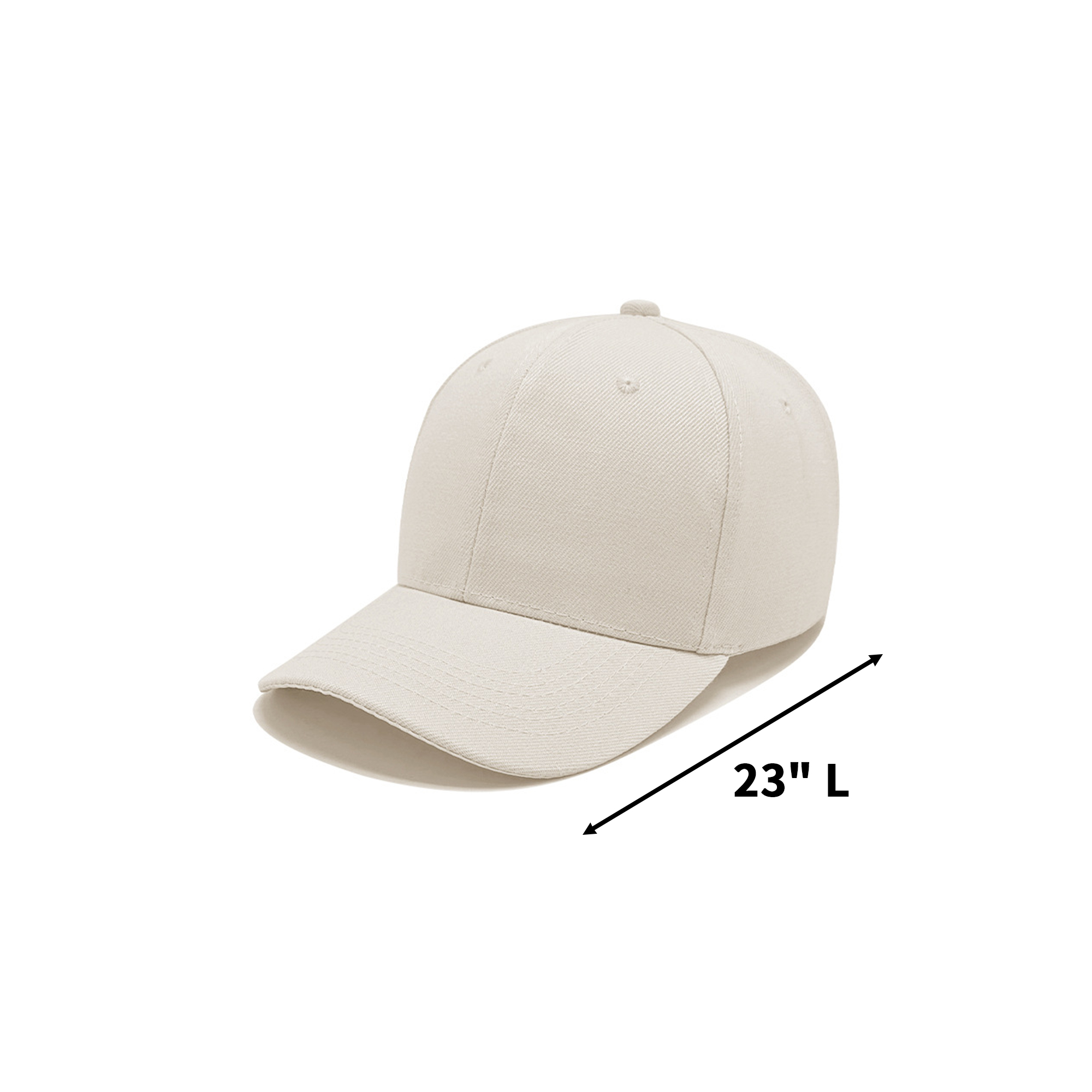 Structured Cotton Adjustable Six Panel Baseball Cap 24