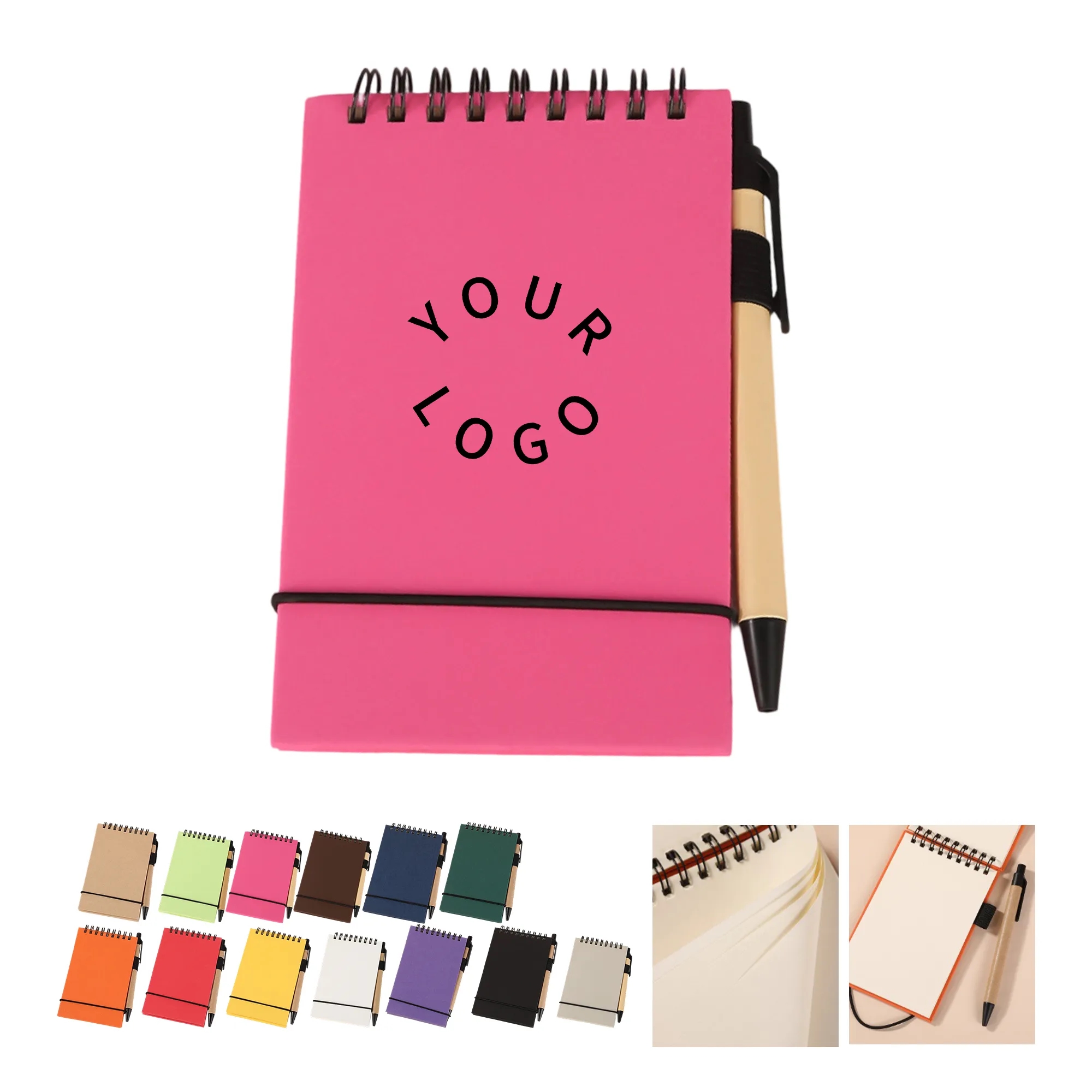 Mini Notebook with Pen and Elastic Closure 4