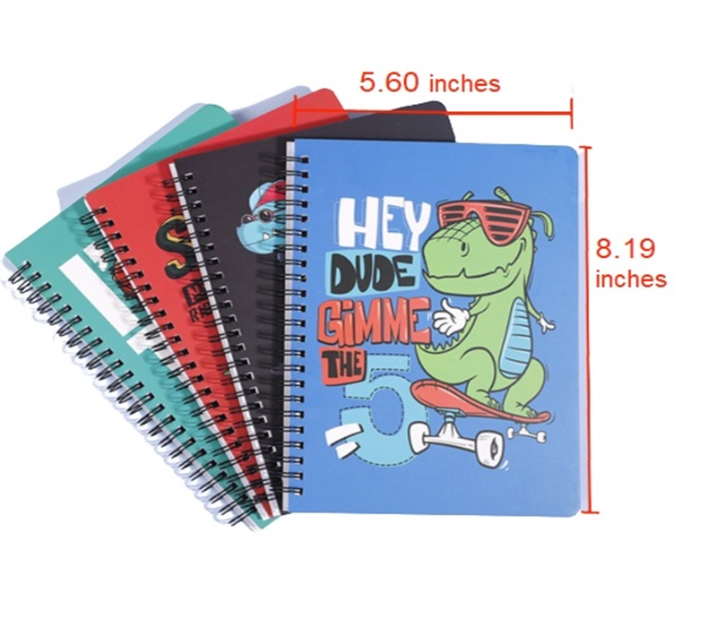 White Paper Card Spiral Business Notebook 2