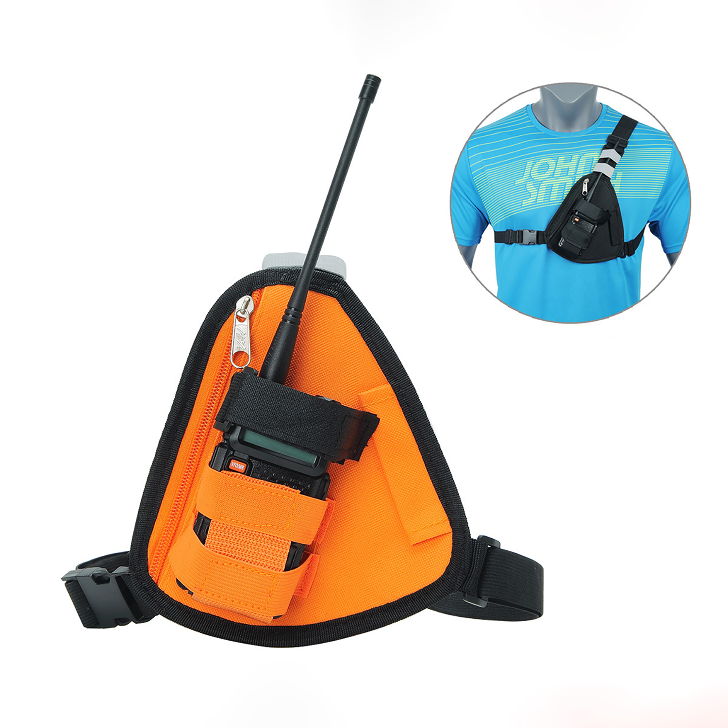 Walkie-Talkie Multi-Functional Triangular Chest Bag 10