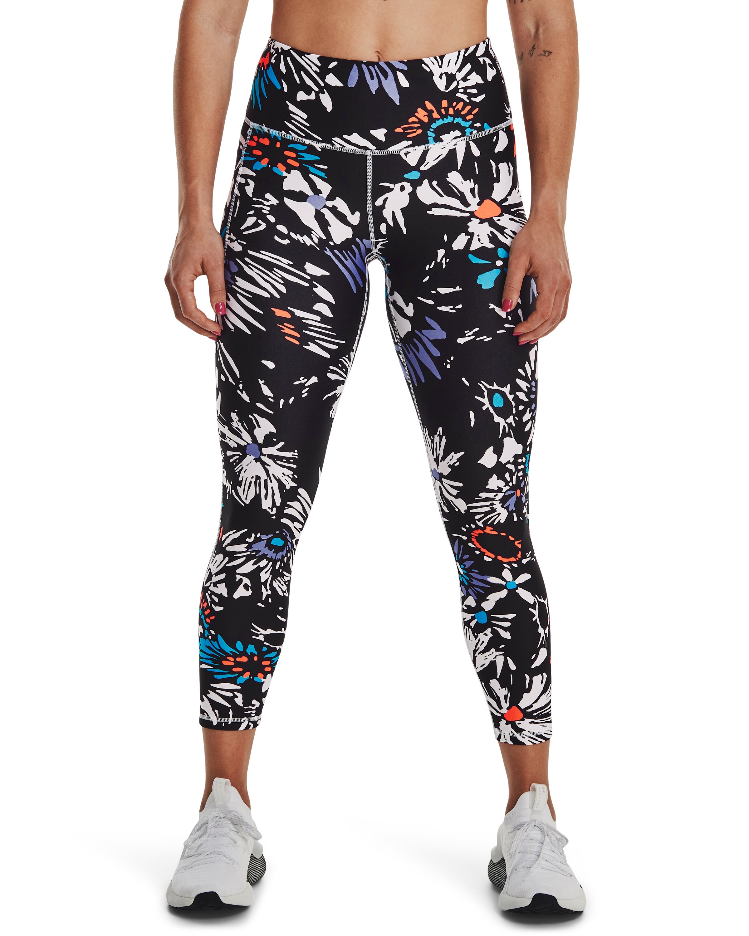 HeatGear No-Slip Waistband Printed Women's Ankle Leggings 18