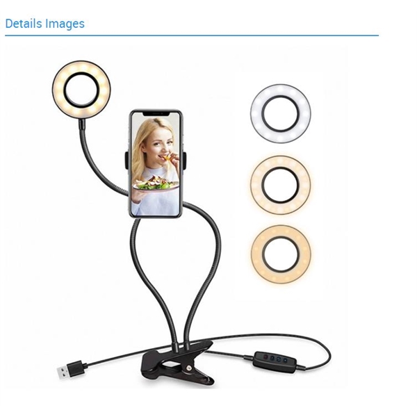 Selfie Ring Light With Phone Holder 3