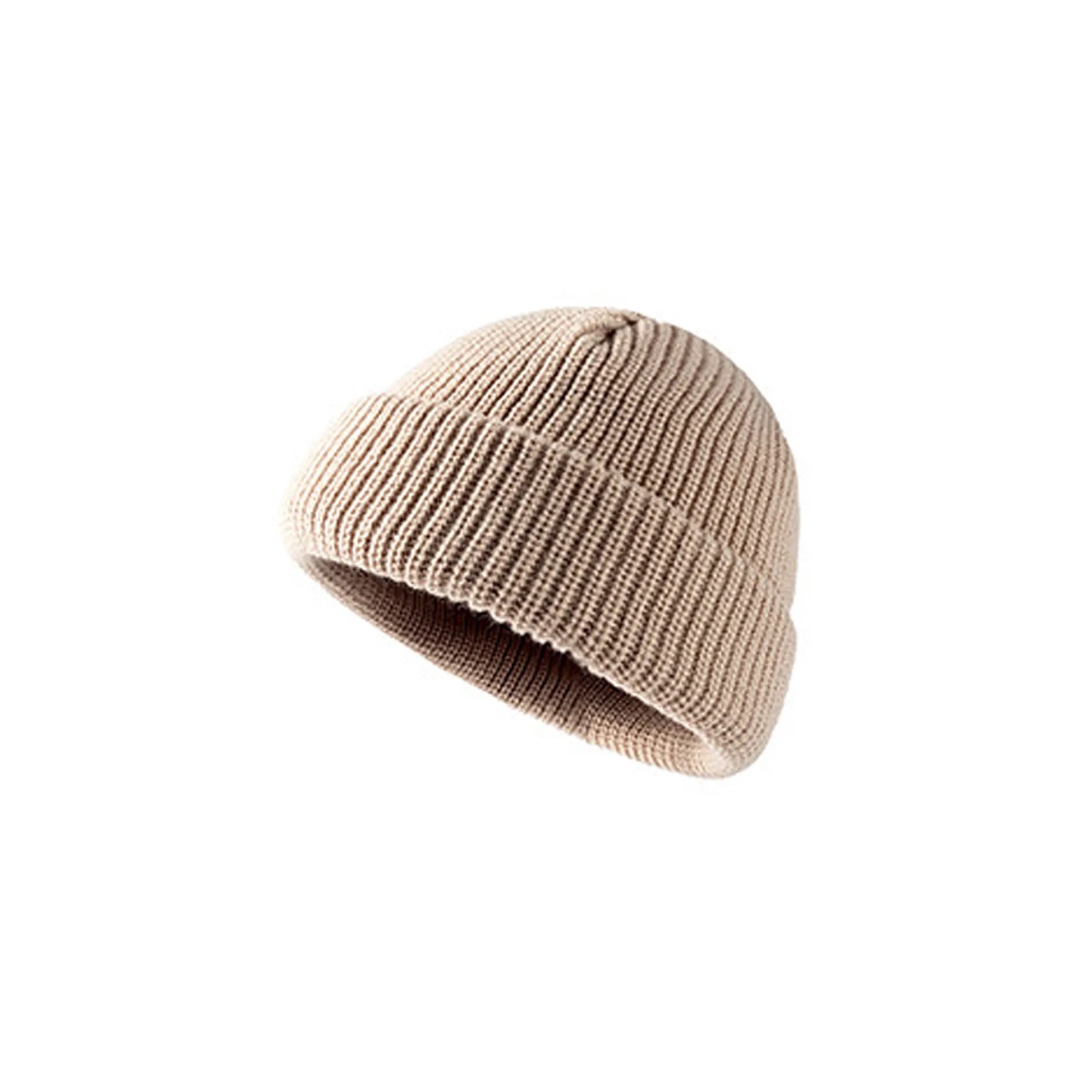 Ribbed Knitted Cuff Beanie MOQ20pcs 12