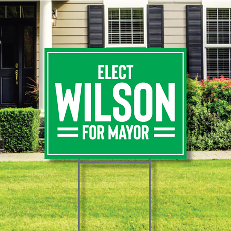 4mm White Coroplast Yard Sign 5