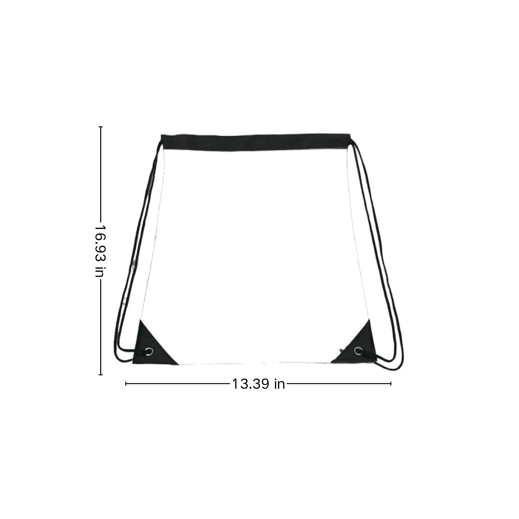 PVC Large Capacity Transparent Drawstring Backpack 4