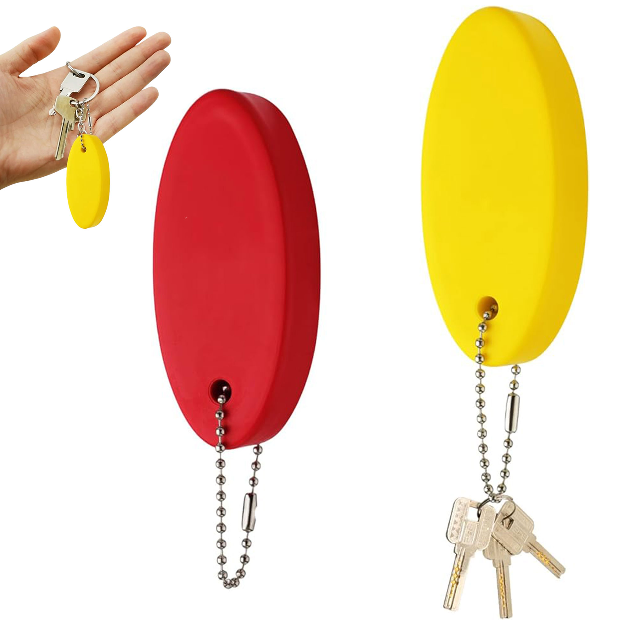 Oval Shaped Foam Floating Keychain 4