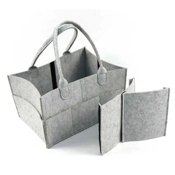 Felt Bag Baby Diaper Caddy Storage Organizer Tote 2