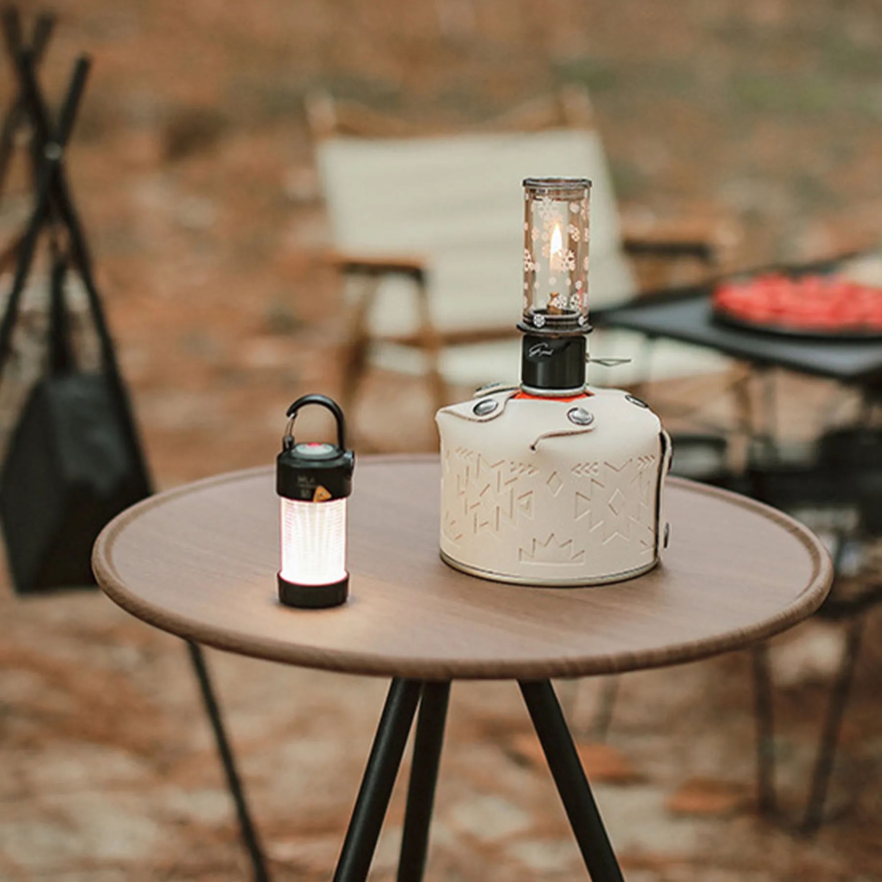 Abs Outdoor Camping Folding Small Round Table 3