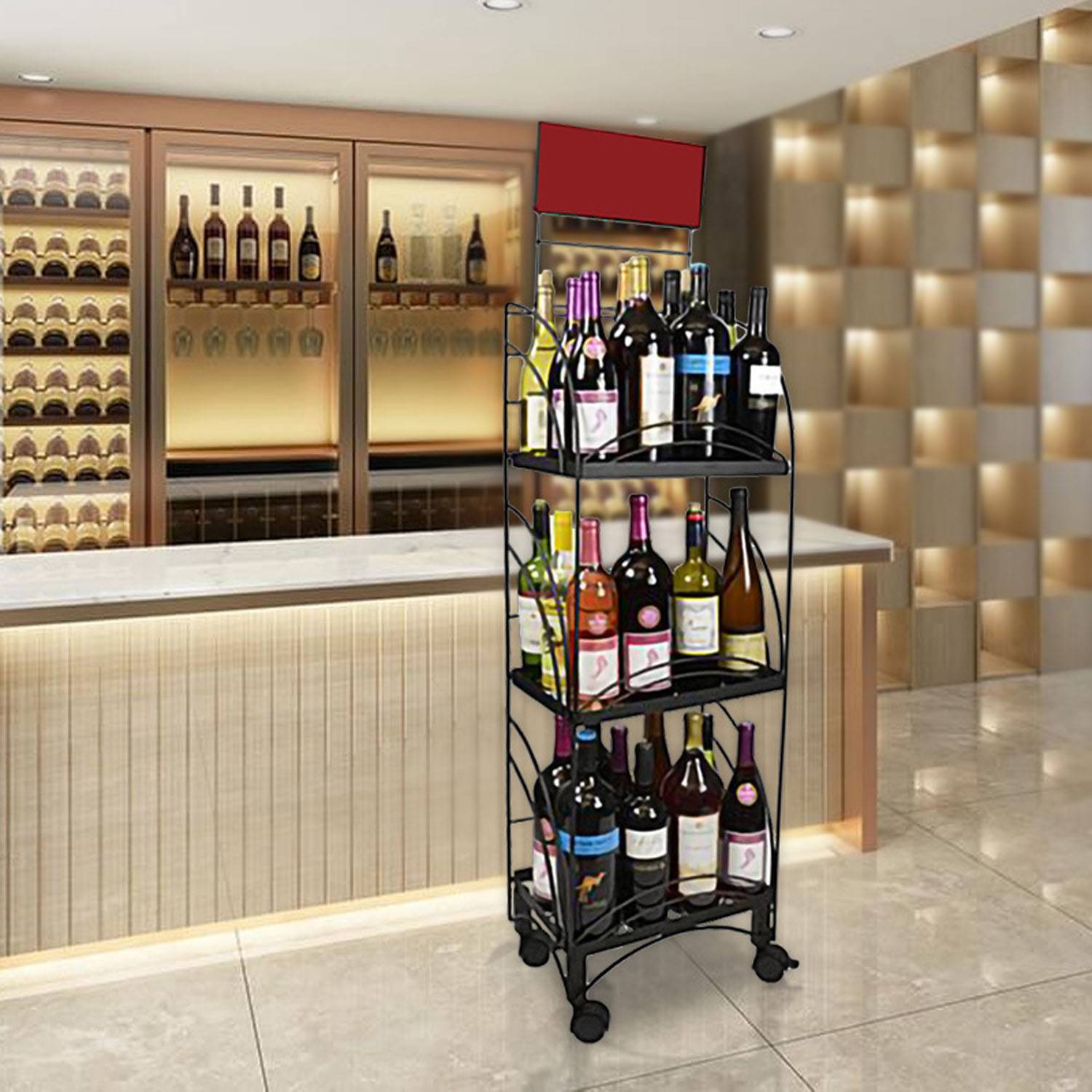 Five-Tier Metal Snack Display Rack 5