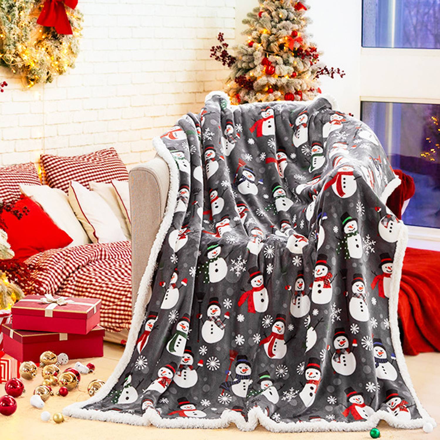 Christmas Flannel Fleece Throw Blanket 5