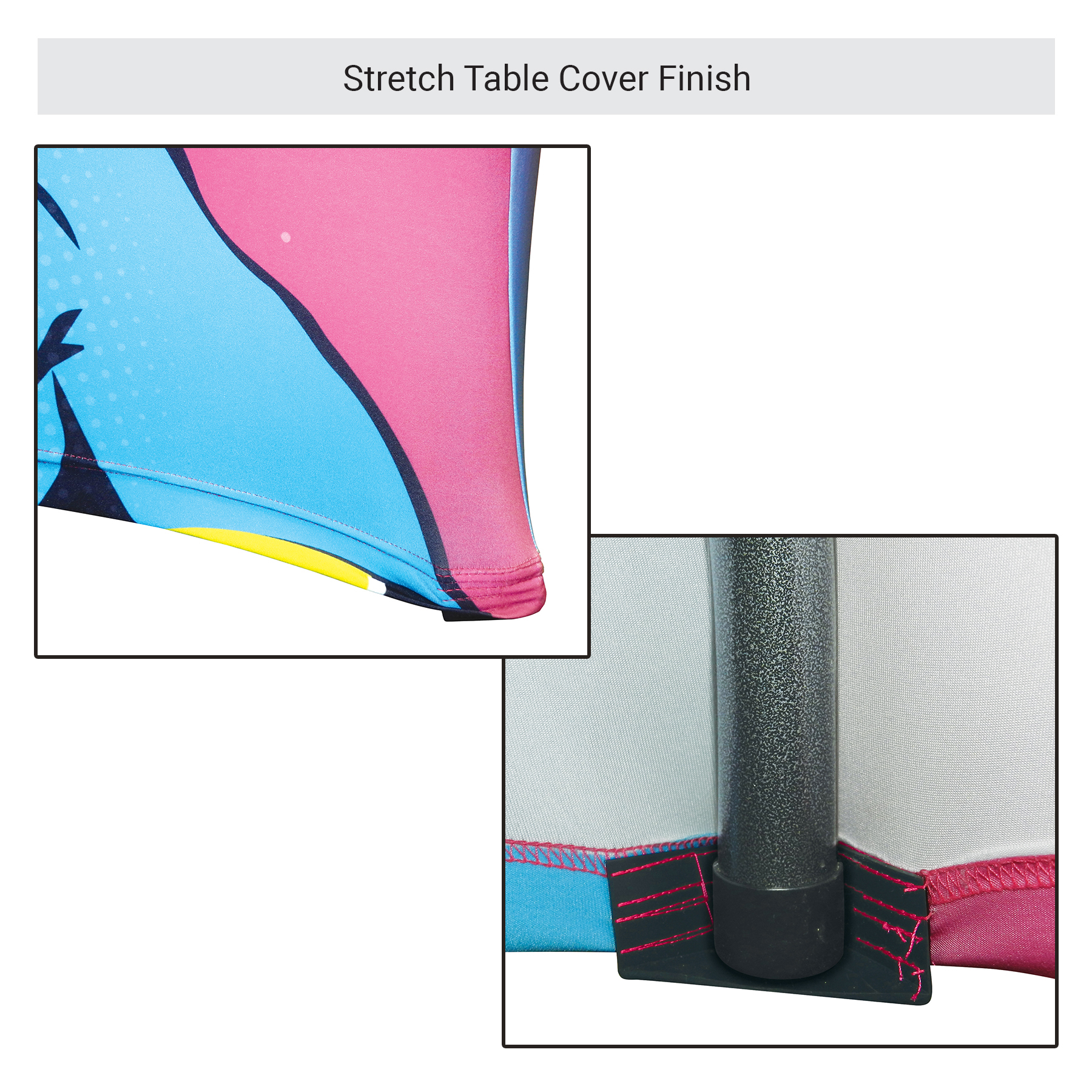 8' Table Cover Half Wall Kit 6