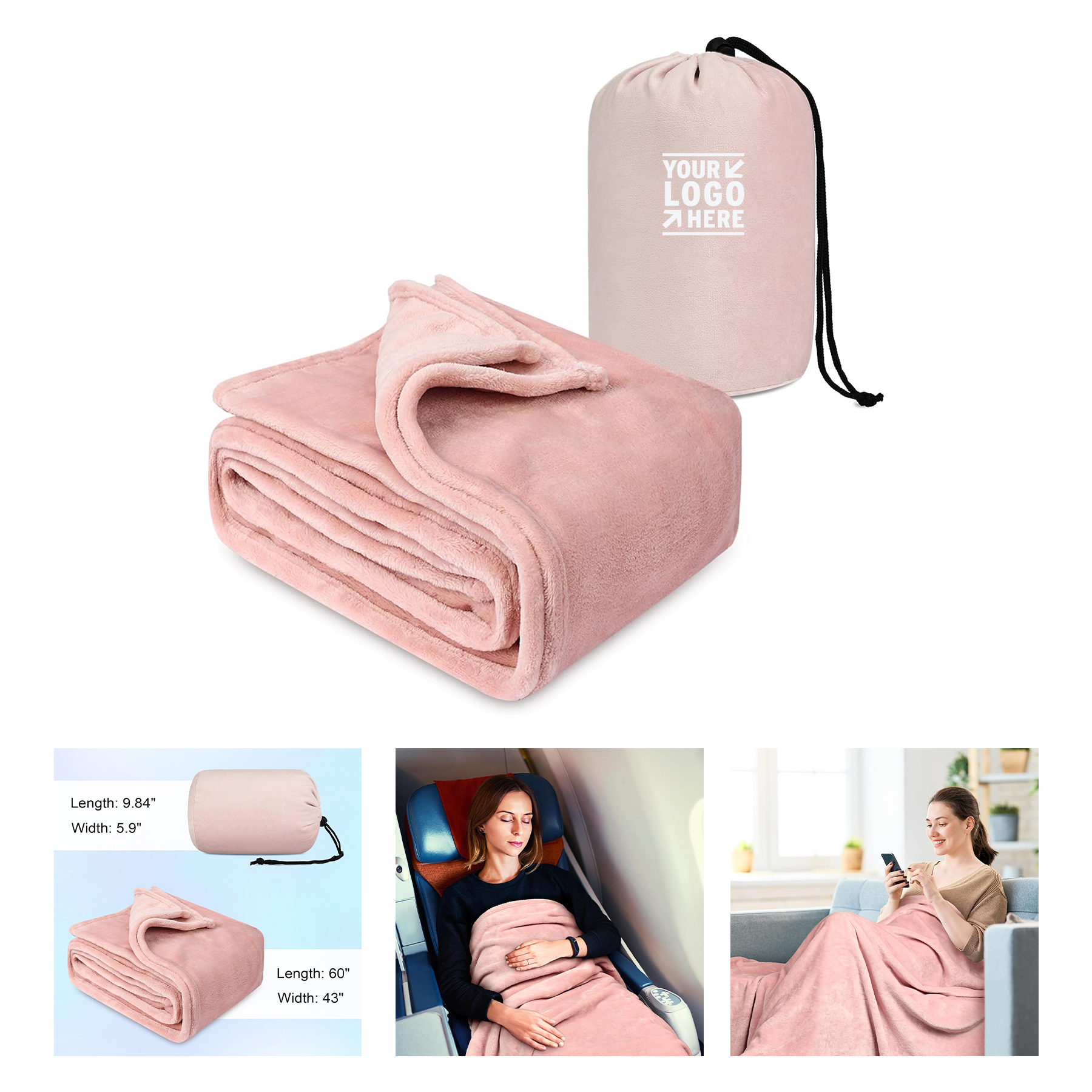 Travel Blanket Pillow