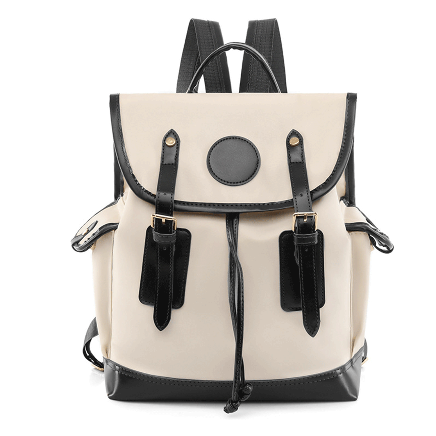 Oxford PU leather casual and large capacity backpack 25