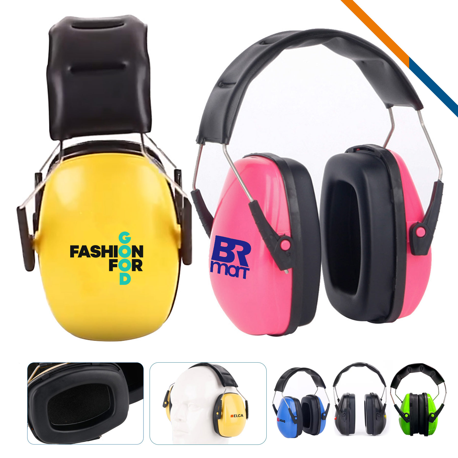 Rollins Noise Reduction Hearing Protection Earmuffs 7