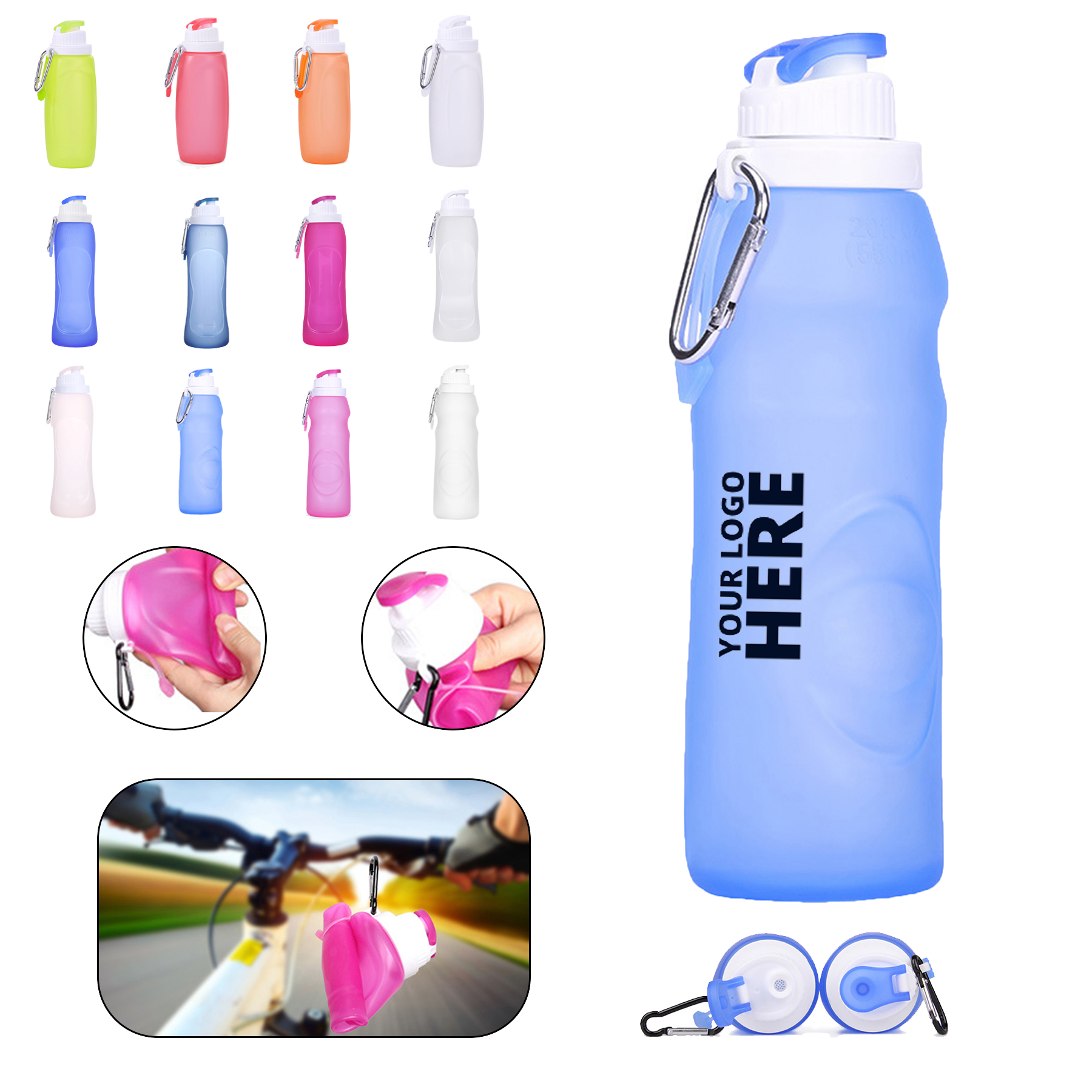 12 OZ Silicone Sports Kettle 2
