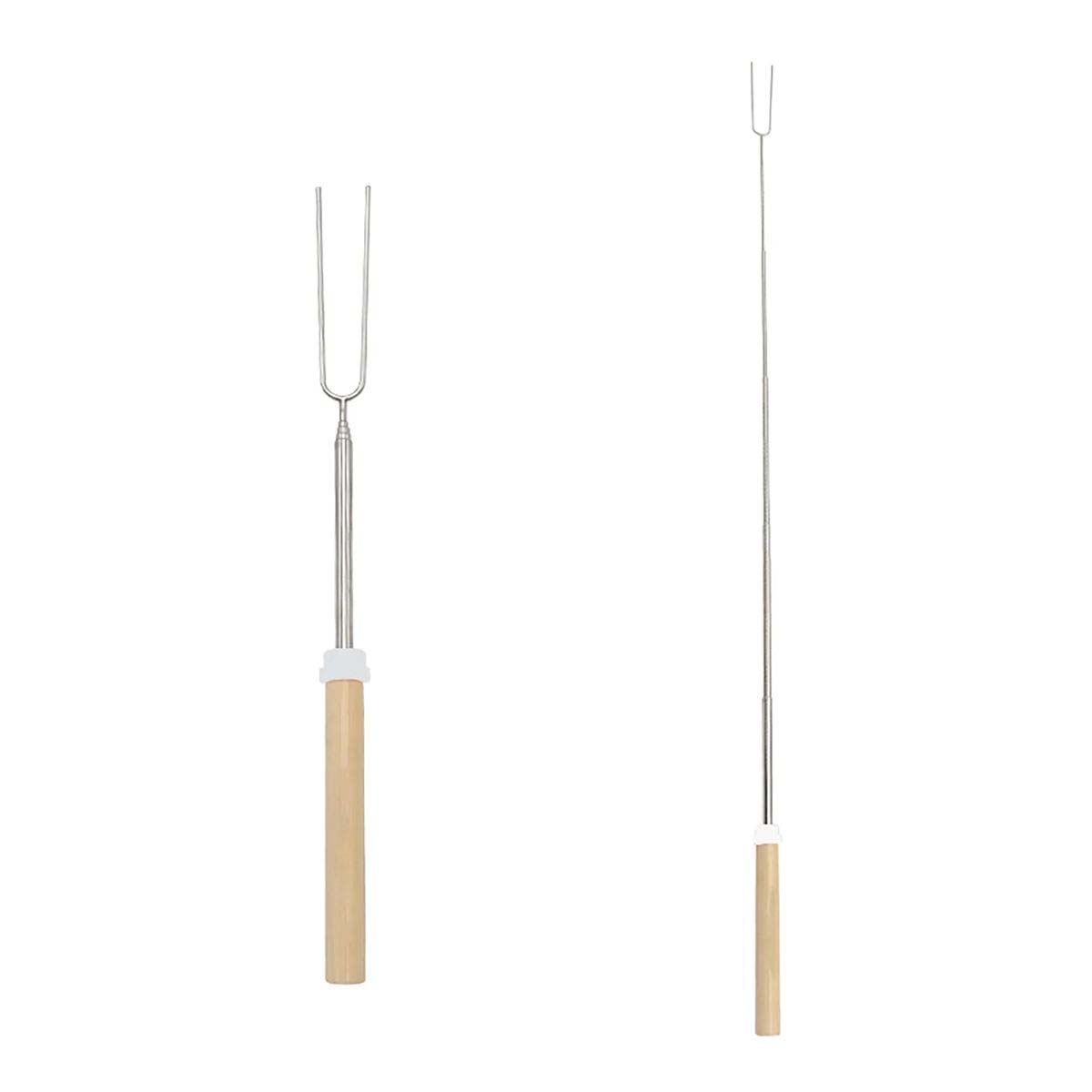 Extendable BBQ Fork for Marshmallows and Sausages 3