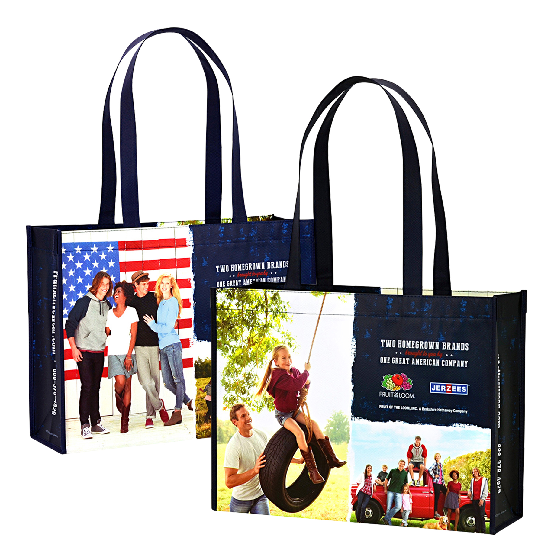 Custom Full-Color Laminated Non-Woven Trade Show Bag 15"x11.5"x5" 1