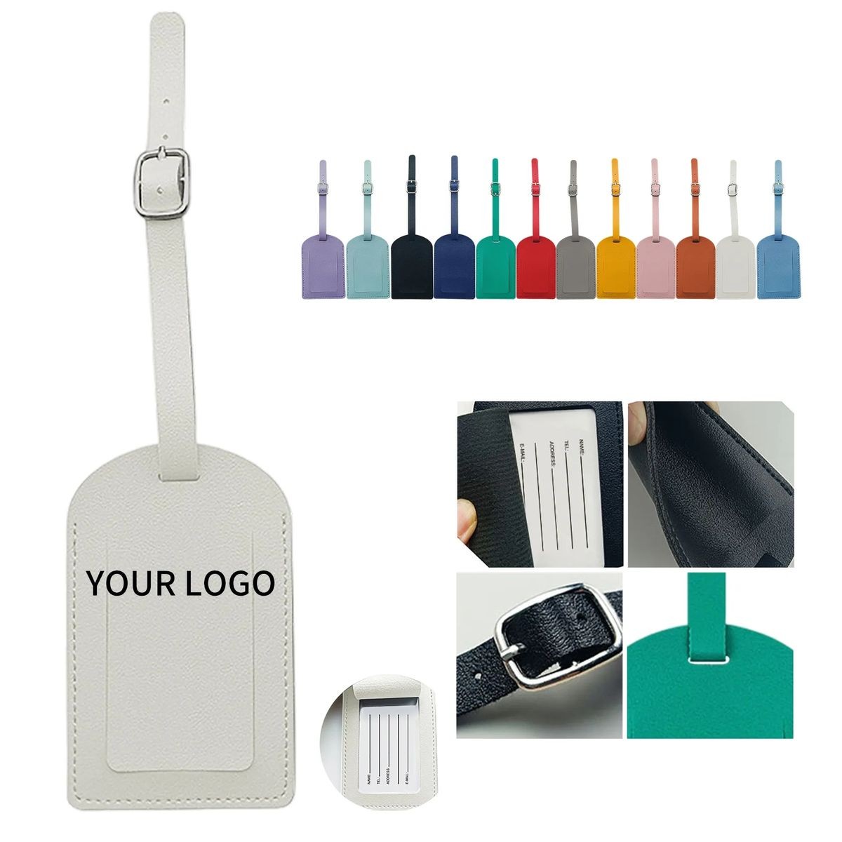 Travel Bag Tag with Secure ID Slot 3