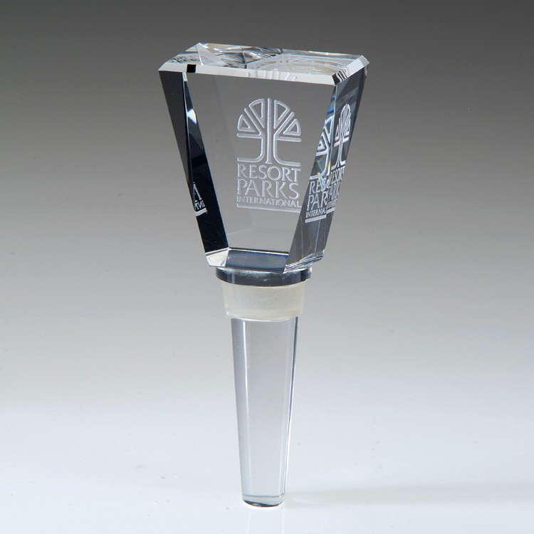 4" Award- Awards, Trophy,Trapezoid Shaped Wine Bottle Stopper_D520CA 3