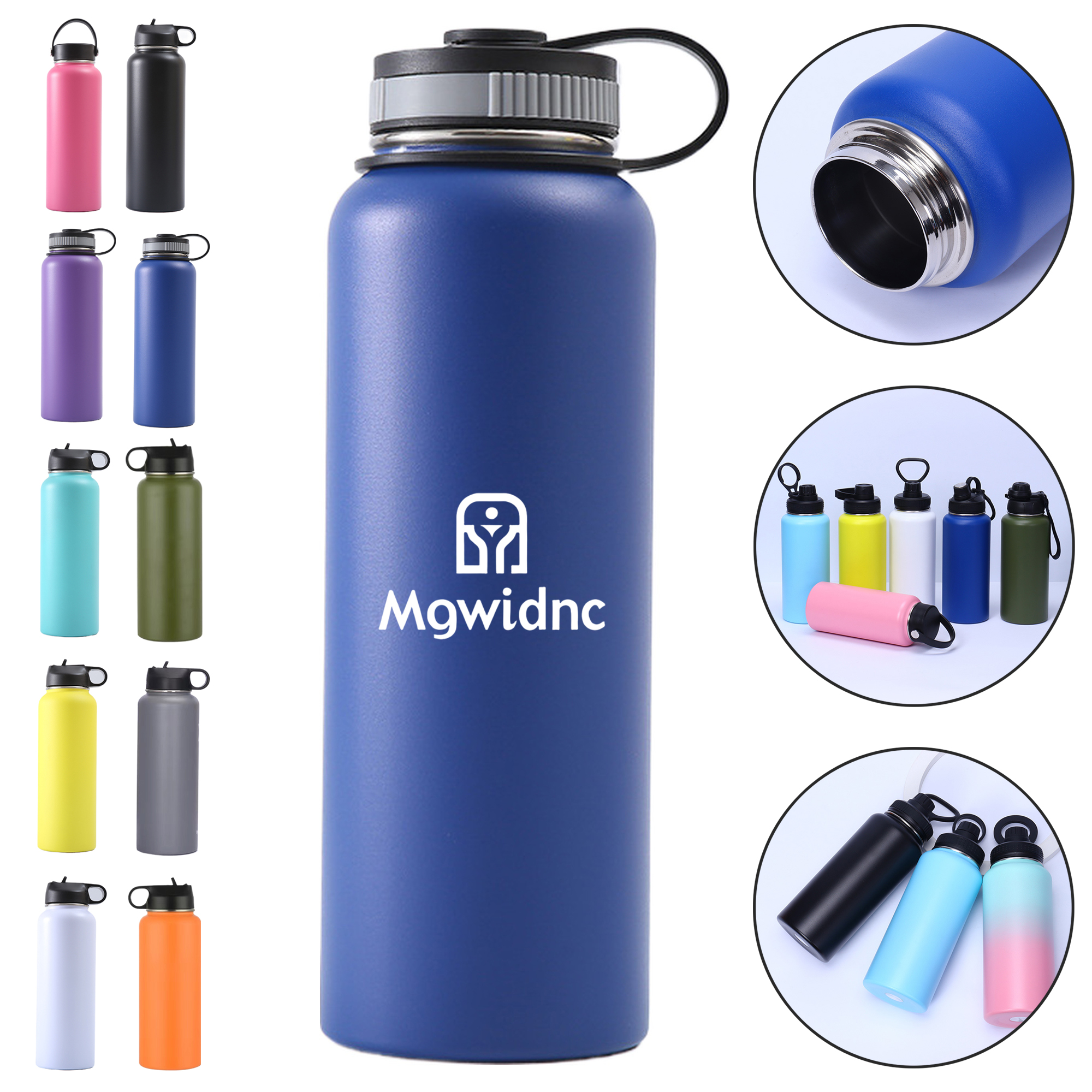22oz Large Stainless Steel Sports Water Bottle=
