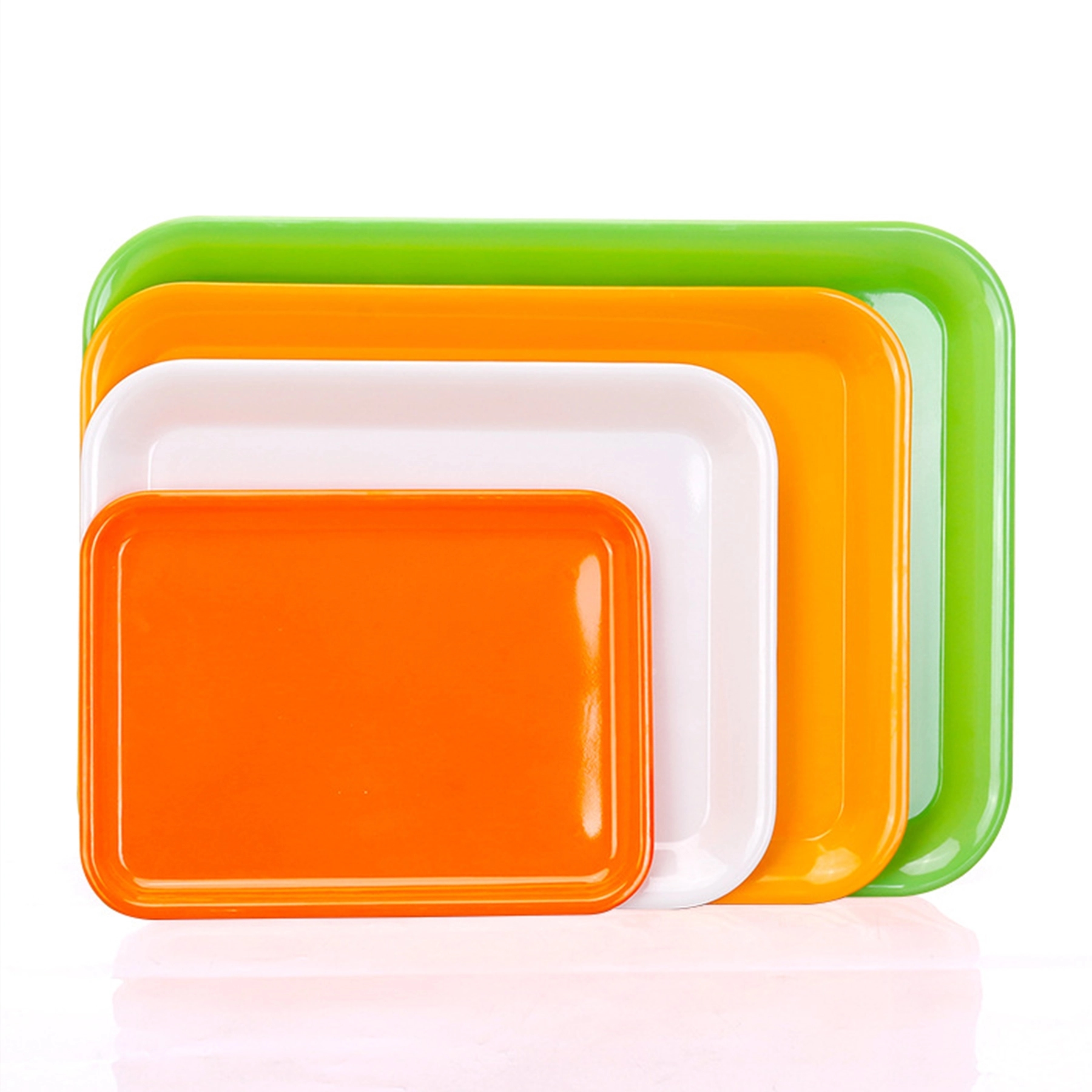 Plastic Restaurant Toddler Fast Food Serving Tray For Eating 3