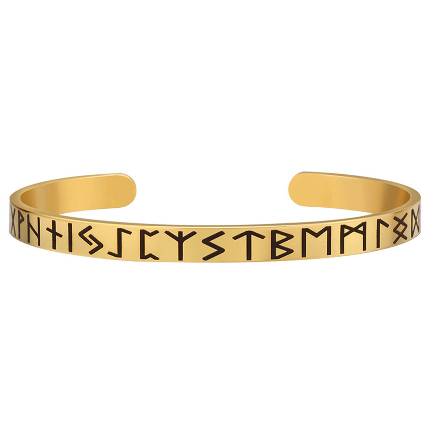 Stainless Steel C-shaped open character bracelet 5