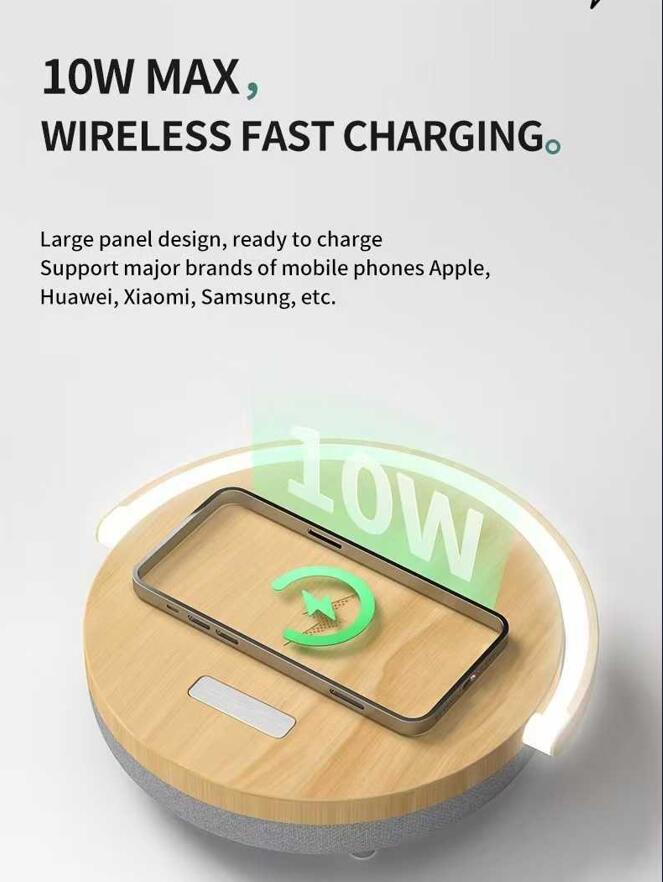 Wireless Speaker with10W Wireless Charger Touch Lig 4