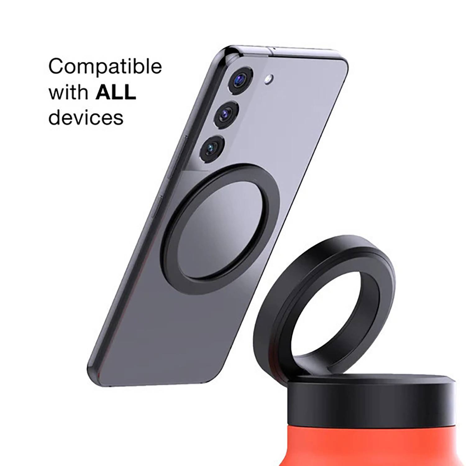 24Oz Insulated Bottle W/ Magnetic Phone Holder Lid 7