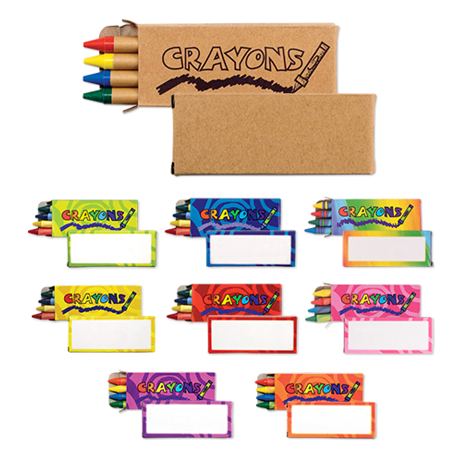 4-Pack Wax Crayons 9