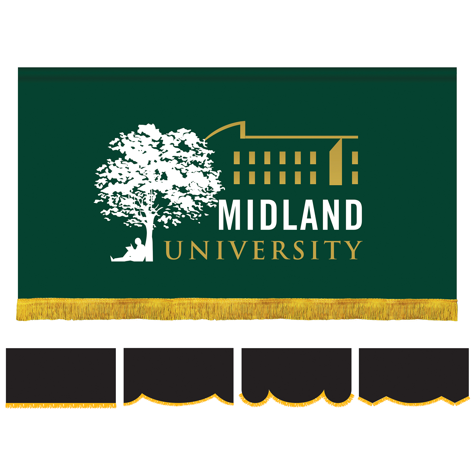 3' x 6' Parade Lead Banner with Fringe 8