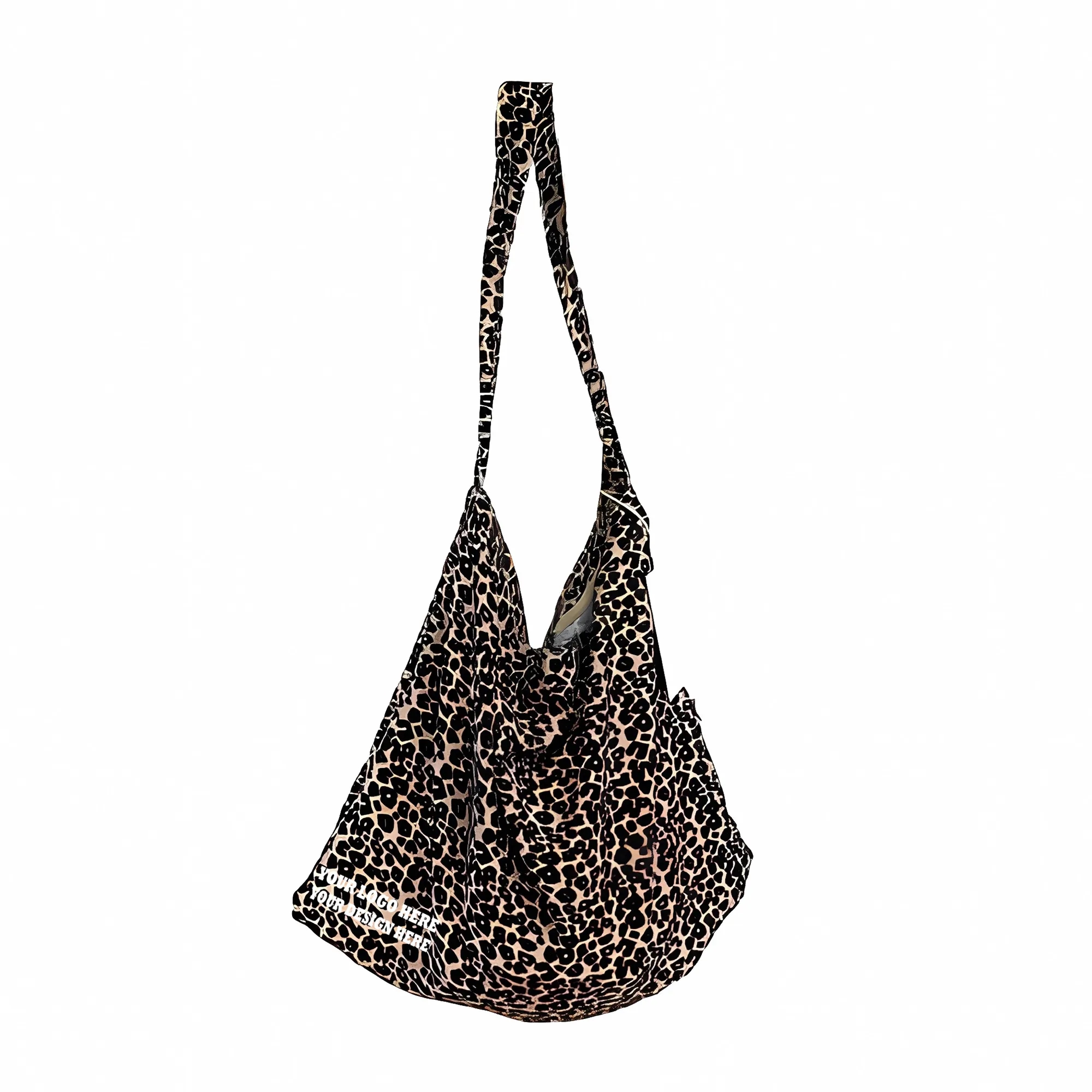 Living Tote Shoulder Leopard Print Crossbody Canvas Bag 9