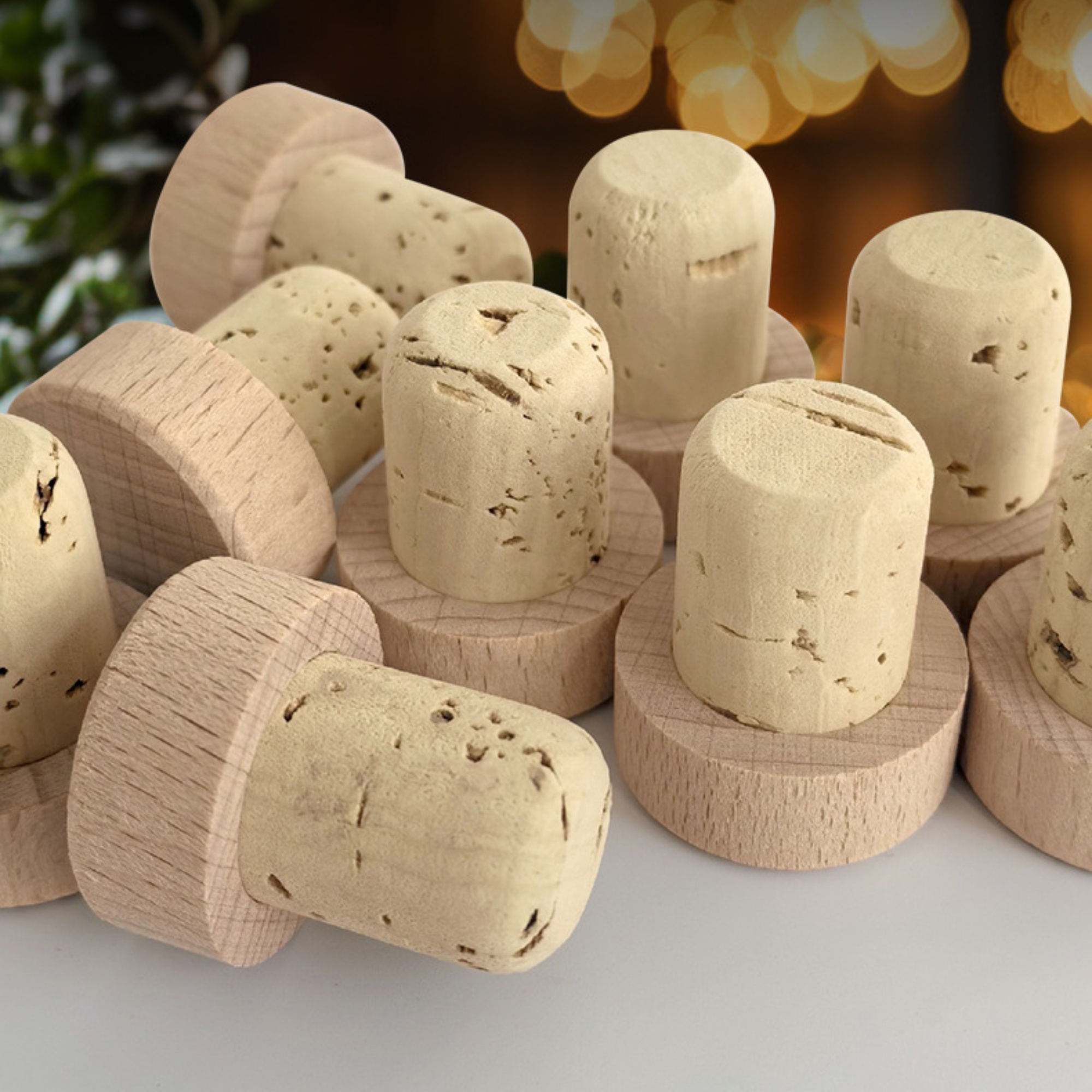Natural Beechwood Wine Stopper Cork 4