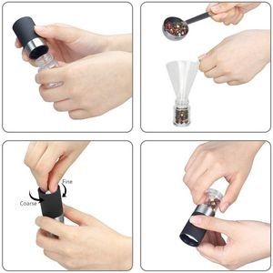 Mini Manual Seasoning Grinder Shaker With Easy Twist Lid 3