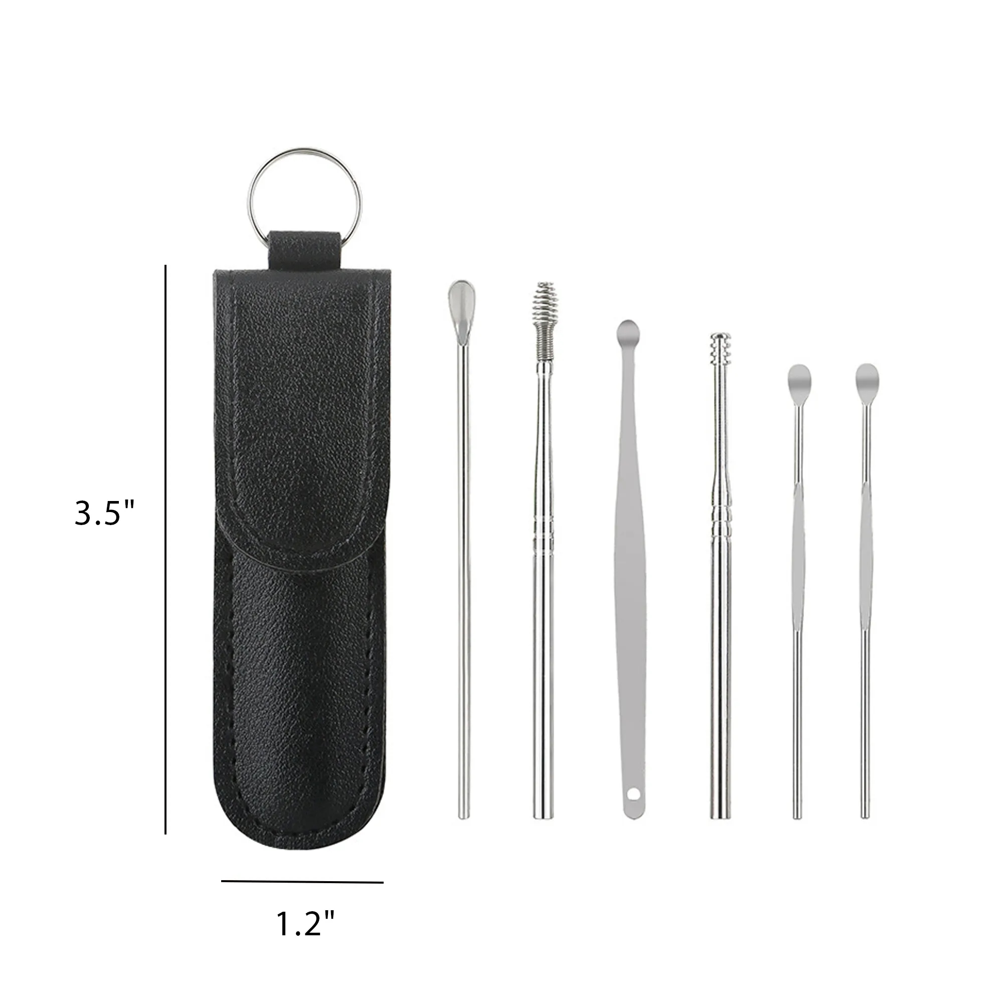 6 Pcs Ear Pick Earwax Removal Kit Cleansing Tool Set 7