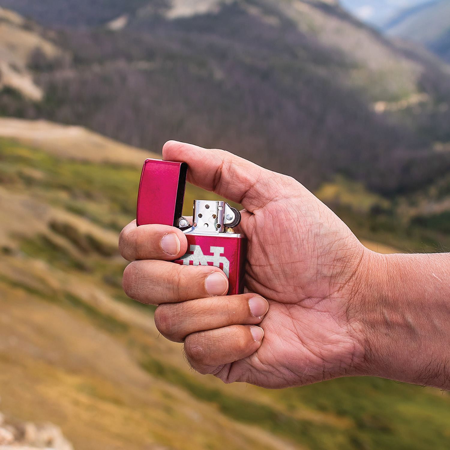 Windproof Lighter Classic Candy Apple Red